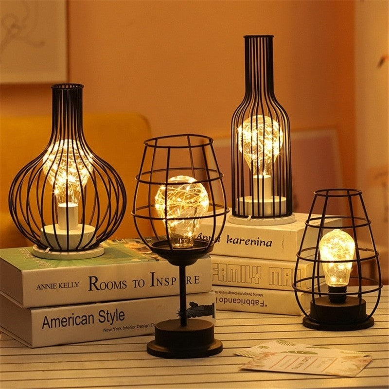Lámpara LED de estilo industrial ahuecada