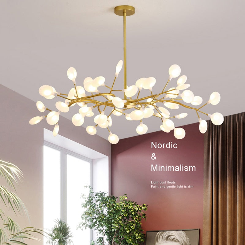 Lámpara de luciérnaga nórdica LED moderna