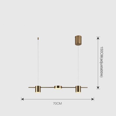 Araña de techo LED nórdica minimalista