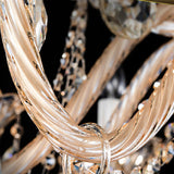 Lámpara de araña de vela K9 de cristal moderno