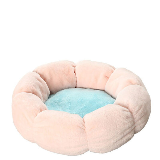 Flores de cama de piel sintética con forma suave y cómoda para mascotas
