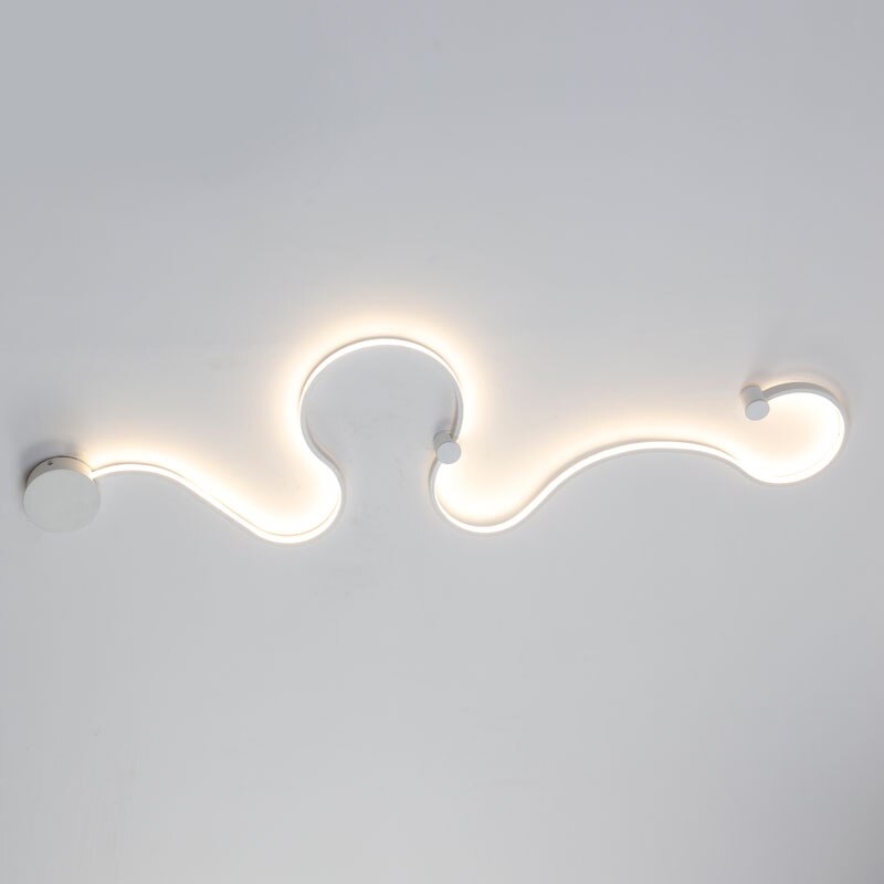 Lámpara de techo LED moderna montada en superficie RGB remota