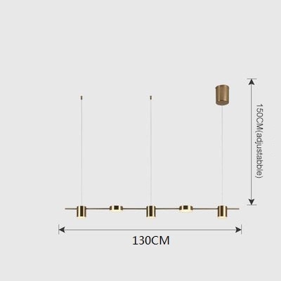 Araña de techo LED nórdica minimalista