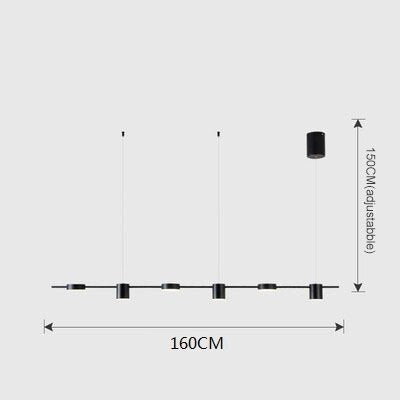 Araña de techo LED nórdica minimalista