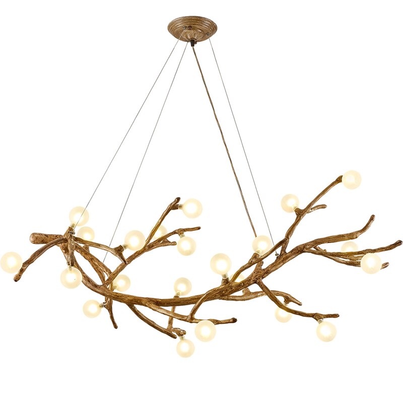 Rama de árbol de araña LED retro nórdica