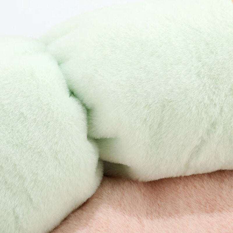Flores de cama de piel sintética con forma suave y cómoda para mascotas