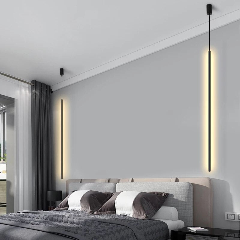 Luces colgantes LED nórdicas Lámpara moderna RGB