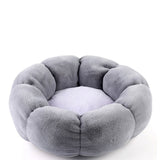 Flores de cama de piel sintética con forma suave y cómoda para mascotas