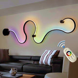 Lámpara de techo LED moderna montada en superficie RGB remota