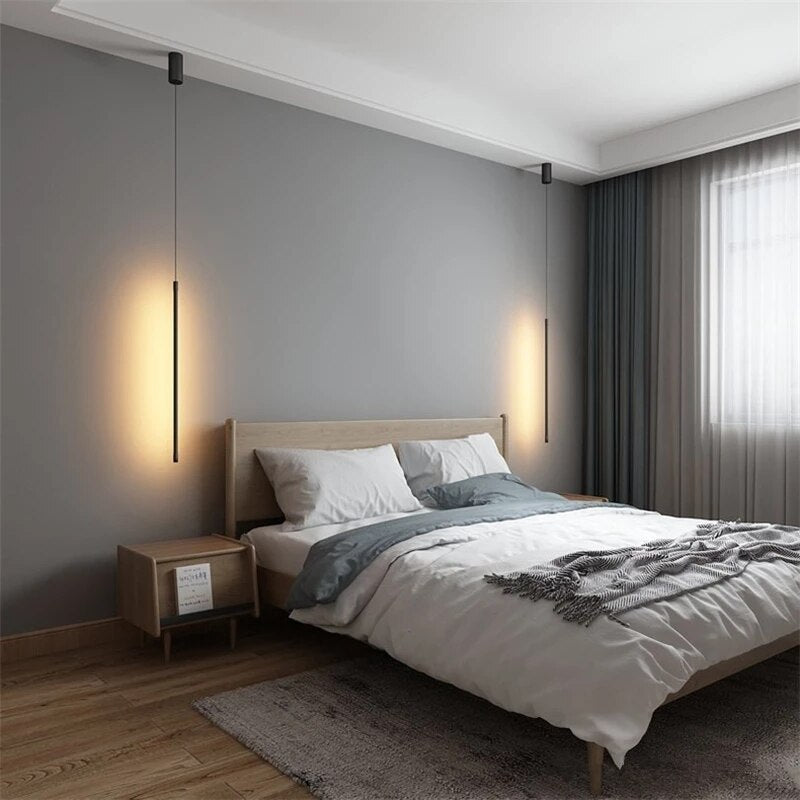 Luces colgantes LED nórdicas Lámpara moderna RGB