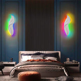 Lámpara de pared LED de luz de pluma creativa moderna nórdica