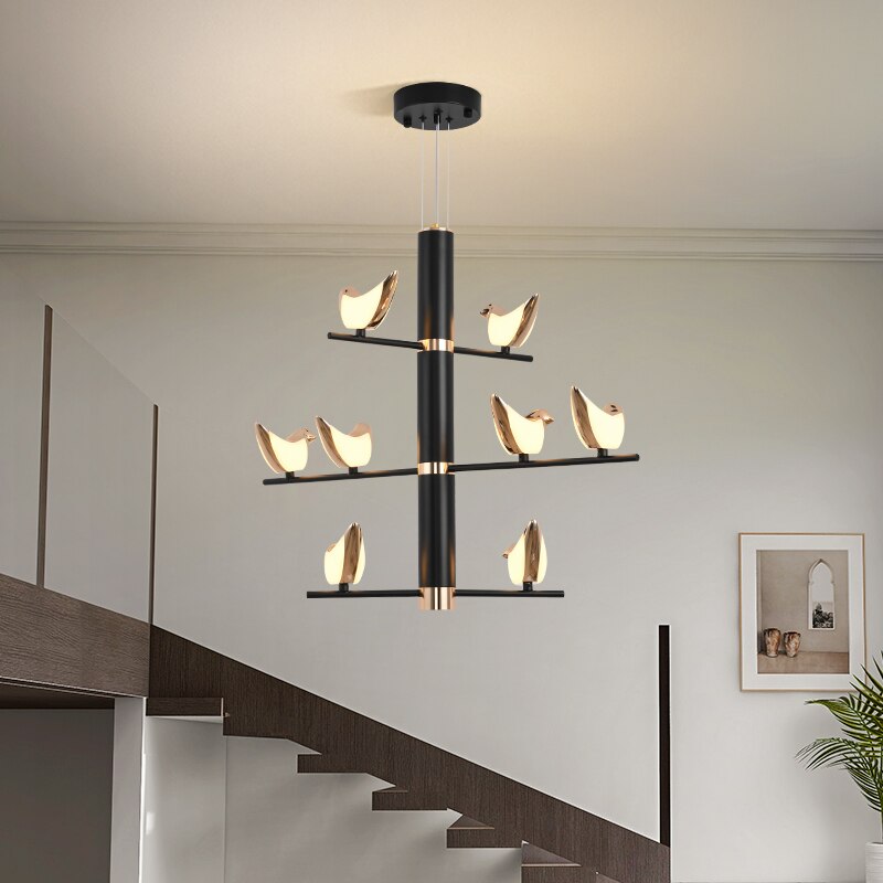 Candelabro de pájaro moderno nórdico
