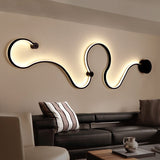 Modernas lámparas de pared LED RGB en blanco y negro
