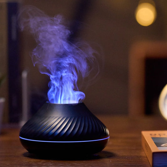 Lámpara de aceite esencial con difusor de aroma de llama volcánica