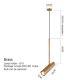 Lámpara colgante nórdica LED orientable