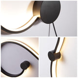 Modernas lámparas de pared LED RGB en blanco y negro