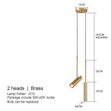 Lámpara colgante nórdica LED orientable