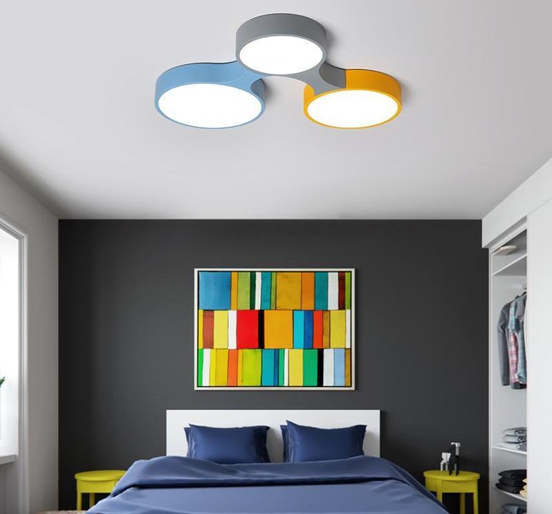 Modern Nordic Colorful Circle Ceiling Light - Orniture™